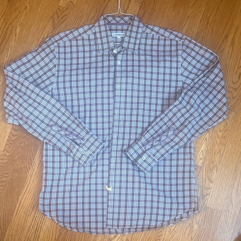 Jeremy Argyle NYC Men's Plaid Button-Down Shirt L